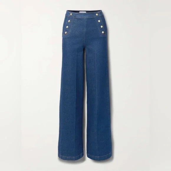 27 Frame Wide Leg Jeans Side Zip - Picture 2 of 12